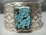 Native American Wide Huge Spiderweb Turquoise Sterling Silver Bracelet Cuff-Nativo Arts
