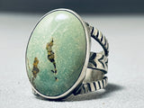 Superb Native American Navajo Royston Turquoise Sterling Silver Ring-Nativo Arts