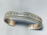 Important Award Winner Vintage Native American Navajo Sterling Silver Bracelet-Nativo Arts