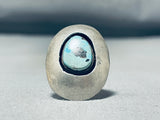 Shadowbox Vintage Native American Navajo Turquoise Sterling Silver Ring Old-Nativo Arts