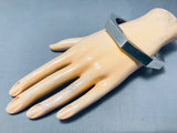 Native American One Of The Best Ever Quality Workmanship Sterling Silver Bangle Bracelet-Nativo Arts
