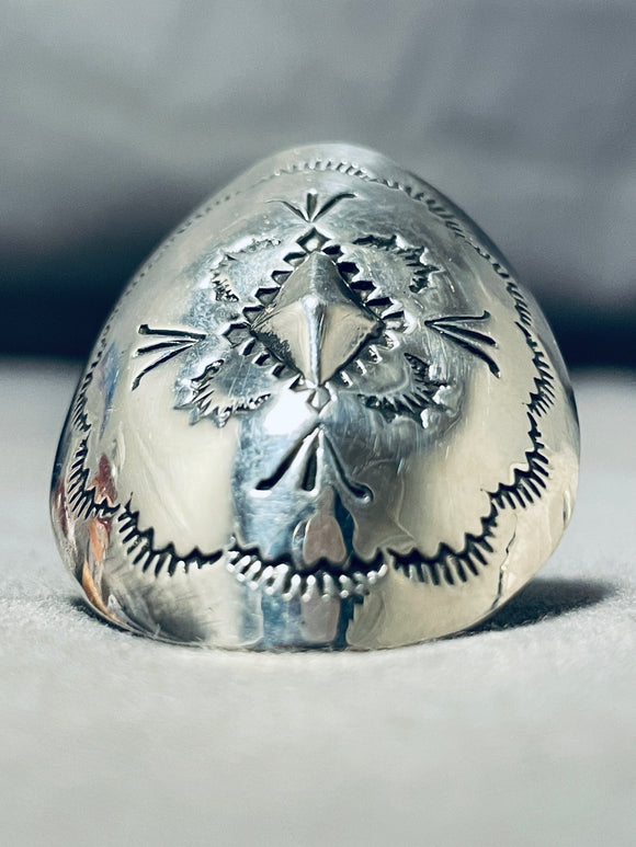 Fabulous Native American Navajo Sterling Silver Ring-Nativo Arts