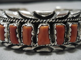 Tremendous Vintage Native American Navajo Emma Spencer Sterling Silver Bracelet Cuff-Nativo Arts