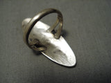 Striking Navajo/ Hopi Sterling Silver Native American Corn Plant Ring-Nativo Arts
