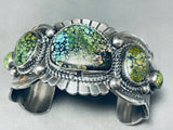 Best Donny Johnson Vintage Native American Navajo Spiderweb Turquoise Sterling Silver Bracelet-Nativo Arts