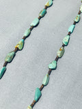 Native American Marvelous Santo Domingo Royston Turquoise Heishi Sterling Silver Necklace-Nativo Arts