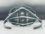 Fascinating Vintage Native American Navajo Kingman Turquoise Sterling Silver Bracelet-Nativo Arts