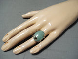 Marvelous Native American Navajo Royston Turquoise Sterling Silver Ring-Nativo Arts