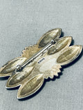 One Of Best Artists Vintage Native American Navajo Perry Shorty Sterling Silver Turquoise Pin-Nativo Arts