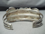 Museum Classic Vintage Native American Navajo Morenci Turquoise Sterling Silver Bracelet-Nativo Arts