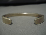 Important Vintage Navajo Albert Lee Native American Sterling Silver Bracelet-Nativo Arts