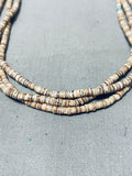 Native American One Single Turquoise Vintage Santo Domingo Heishi Necklace-Nativo Arts