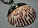 Native American Magnificent Vintage Santo Domingo Sterling Silver Turquoise Necklace Old-Nativo Arts