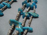 Astounding Vintage Navajo Native American Turquoise And Heishi Necklace-Nativo Arts