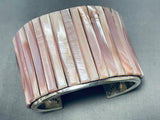 The Best Pink Pearl Native American Navajo Inlay Sterling Silver Bracelet-Nativo Arts