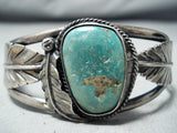 Marvelous Vintage Native American Navajo Royston Turquoise Sterling Silver Bracelet Old-Nativo Arts