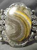 Striking Vintage Native American Navajo Bumble Bee Sterling Silver Bracelet-Nativo Arts