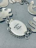 Important Willie Family Vintage Native American Navajo Sterling Silver Animal Bracelet-Nativo Arts