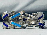 One Of The Best Ever Taxco Mexican Turquoise Sterling Silver Bracelet-Nativo Arts