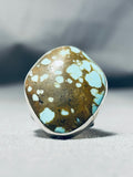 Jake Francosa San Felipe 8 Turquoise Sterling Silver Ring-Nativo Arts
