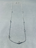 Very Unique Vintage Southwest Sterling Silver Ball Necklace-Nativo Arts