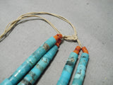 One Of The Best Vintage Native American Navajo Turquoise Jacla Pendant Old-Nativo Arts
