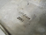 Important Vintage Native American Zuni Filbert Gasper Turquoise Sterling Silver Buckle Old-Nativo Arts