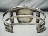 Authentic Vintage Native American Navajo Carico Lake Turquoise Sterling Silver Bracelet-Nativo Arts