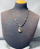 Very Intricate Native American Navajo Turquoise Pueblo Sterling Silver Necklace-Nativo Arts