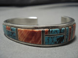 Exceptional Vintage Native American Navajo Turquoise Anita Whitegoat Sterling Silver Bracelet-Nativo Arts