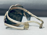 Important Vintage Native American Navajo Morenci Turquoise Sterling Silver Bracelet-Nativo Arts