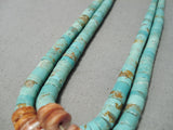 One Of The Best Vintage Native American Navajo Jacla Royston Turquoise Pendant Old-Nativo Arts