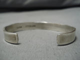 Important Vintage Native American Navajo Nora Bill Altering Moon Sterling Silver Bracelet Cuff-Nativo Arts