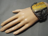 One Of The Craziest Bumble Bee Sterling Silver Jade Native American Bracelet-Nativo Arts
