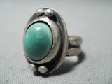 Incredible Vintage Native American Navajo Royston Turquoise Sterling Silver Ring-Nativo Arts