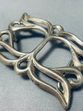 Superior Vintage Native American Navajo Sterling Silver Buckle-Nativo Arts