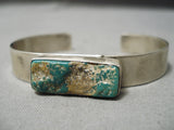 Vintage Native American Hopi Romano Loloma Charles Daughter Turquoise Sterling Silver Bracelet-Nativo Arts