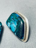 The Most Unique Vintage Native American Navajo Tom Jackson Sterling Silver Earrings-Nativo Arts