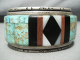 Best Vintage Native American Navajo Charles Loloma Student Turquoise Sterling Silver Bracelet-Nativo Arts