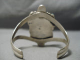 Huge Vintage Native American Navajo Turquoise Nugget Sterling Silver Bracelet Old-Nativo Arts