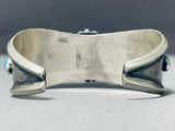 Milton Lasiloo Vintage Native American Zuni Morenci Turquoise Sterling Silver Bracelet-Nativo Arts