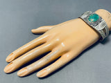 Amazing Vintage Native American Navajo Cerrillos Turquoise Sterling Silver Bracelet-Nativo Arts