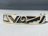 Traditional Vintage Native American Navajo Sterling Silver Bracelet-Nativo Arts