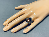 Unique Vintage Native American Navajo Petrified Wood Sterling Silver Ring-Nativo Arts
