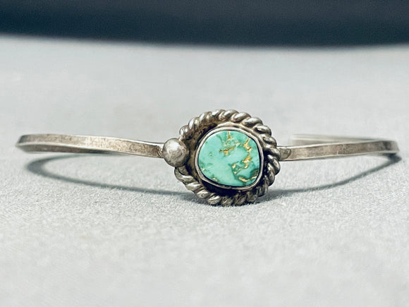 Beautiful Vintage Native American Navajo Royston Turquoise Sterling Silver Bracelet-Nativo Arts