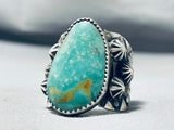 Jake Francosa San Felipe Royston Turquoise Sterling Silver Ring-Nativo Arts