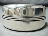 Exceptional Vintage Navajo Native American Sterling Silver Bracelet Old-Nativo Arts