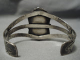 Very Rare Early Carico Lake Turquoise Vintage Native American Navajo Sterling Silver Bracelet-Nativo Arts
