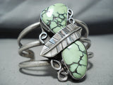 Important Vintage Native American Navajo Orvil Jack Turquoise Sterling Silver Bracelet-Nativo Arts
