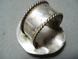 Huge Vintage Native American Navajo Spidervein Sterling Silver Huge Ring-Nativo Arts